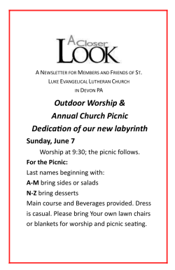 Newsletter - Saint Luke Evangelical Lutheran Church