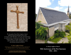 50th Anniversary Booklet - Saint Mary`s Anglican Church