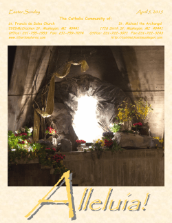 Bulletin April 5, 2015 - Saint Michael the Archangel Church