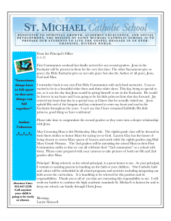 May 1, 2015 - St. Michael