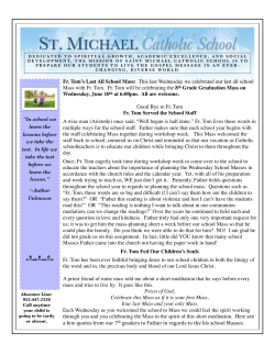 June 5, 2015 - St. Michael