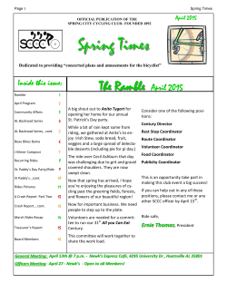 SCCC_Apr 2015 Newsletter