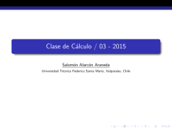 Clase de CÃ¡lculo / 03 - 2015