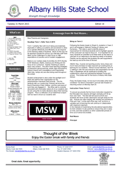 newsletter-2015-03-31 - Albany Hills State School