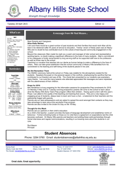 newsletter-2015-04-28 - Albany Hills State School