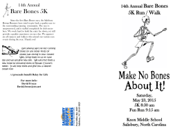 Bare Bones 5K - Salisbury Rowan Runners