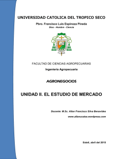UNIDAD II. EL ESTUDIO DE MERCADO - Allan Silva