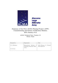 Summary of the First ALMA Phasing Project (APP)