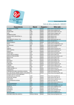 Expositores Stand Sitio web