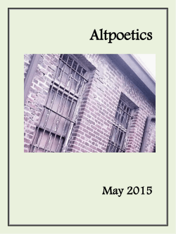 Click to read the May issue of Altpoetics
