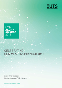 Celebrating our most inspiring alumni - UTS Alumni