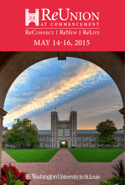 Reunion at Commencement 2015 Invitation