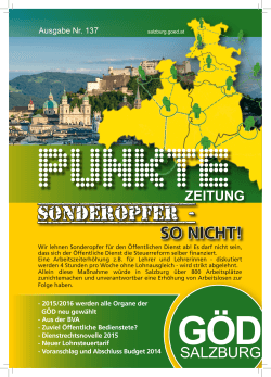 Punkte - GÃD - Landesvorstand Salzburg