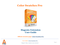 Color Swatches Pro user guide