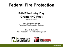 Track A (1300) Federal Fire Protection