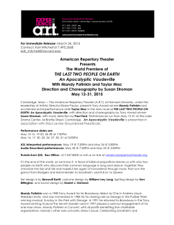 LTPOE Release - American Repertory Theater