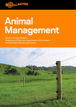 Animal Management Electric Fence Brochure [PDF
