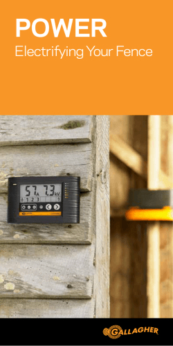 Electrifying Your Fence Brochure
