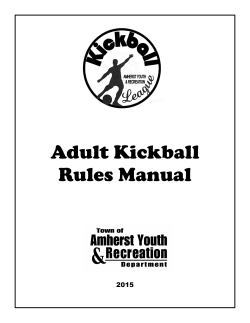 Adult Kickball Rules Manual