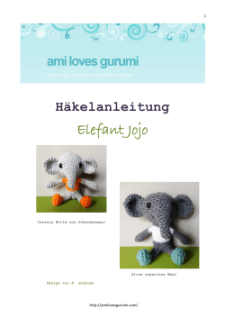 Elefant Jojo - Amilovesgurumi