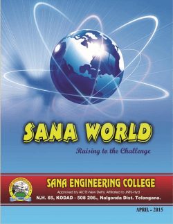 april 2015 - Sana Engineering College