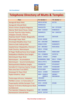 Telephone Directory of Mutts & Temples