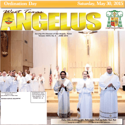 June 2015 - Diocese of San Angelo