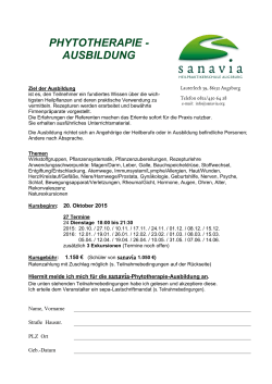 ausbildung - Sanavia. Heilpraktikerschule Augsburg