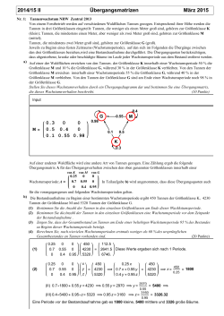 2014/15 II Ãbergangsmatrizen MÃ¤rz 2015
