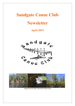 April 2015 - Sandgate Canoe Club
