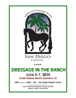 Dressage at the Ranch Prize List - California Dressage Society San
