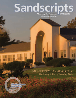 Monterey Bay Academy â Sandscripts Alumni Magazine â Spring