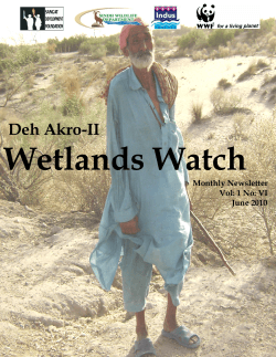 Wetland Watch June - Sangat Development Foundation