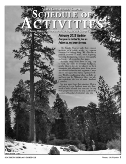 ACTIVITIES - Sierra Club