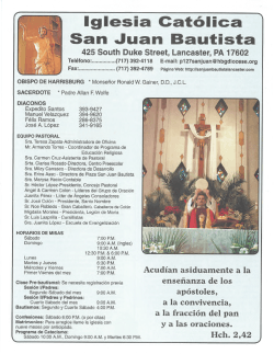 Bulletin 04-19-2015 - Iglesia CatÃ³lica San Juan Bautista