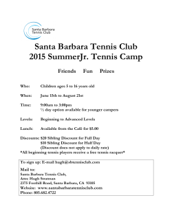 summer camp 2015-1 - the Santa Barbara Tennis Club!