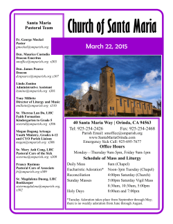 March 22 - the Church of Santa Maria