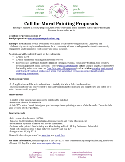 Call for Mural Painting Proposals