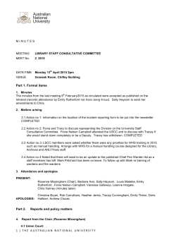 LSCC Minutes 13 April 2015