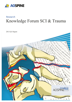 Knowledge Forum SCI & Trauma
