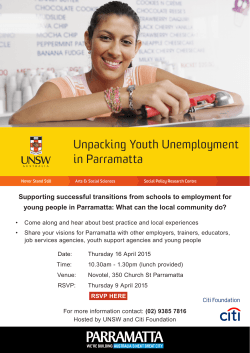 Unpacking Youth Unemployment in Parramatta