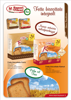 Fette farro Kamut - Sapori e Piaceri