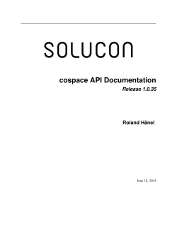 cospace API Documentation