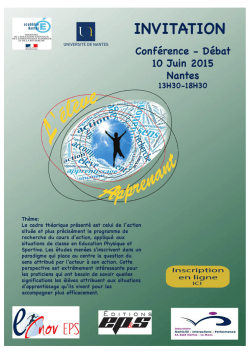 Invitation 10 juin Nantes â L`Ã©lÃ¨ve apprenant