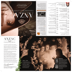 2015 Anzac brochure