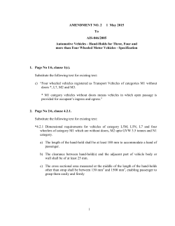 AMENDMENT NO. 2 1 May 2015 To AIS