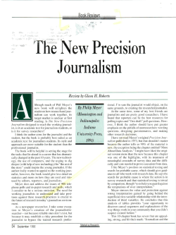 FKe New Precision Journalism - American Marketing Association