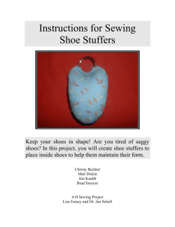 Instructions for Sewing Shoe Stuffers