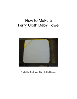 How to Make a Terry Cloth Baby Towel