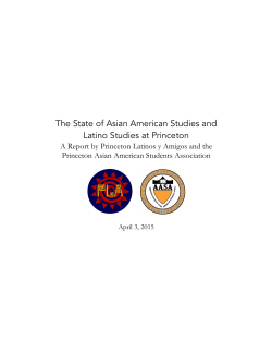 The State of Asian American Studies and Latino